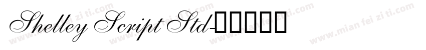 Shelley Script Std字体转换